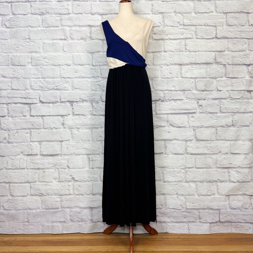 Anthropologie Maeve Elysian Colorblock Jersey Knit Maxi Dess - Picture 1 of 4